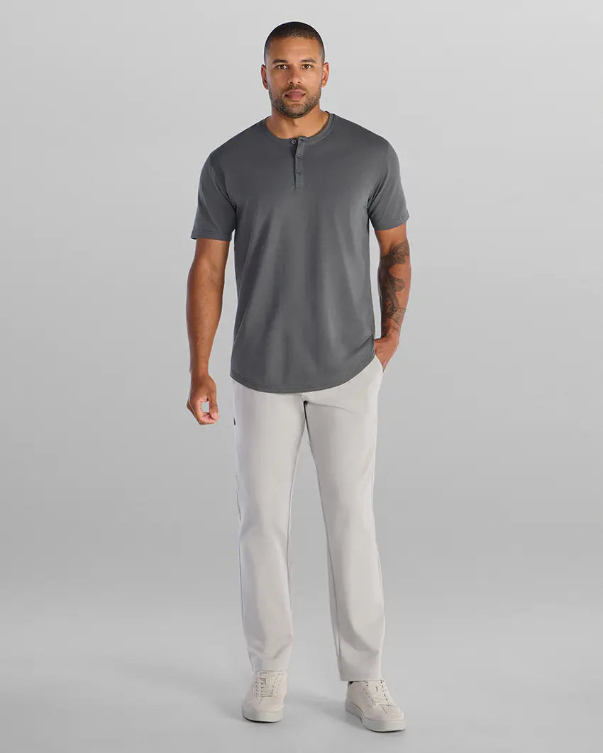Henley Drop-Cut: LUX - Charcoal