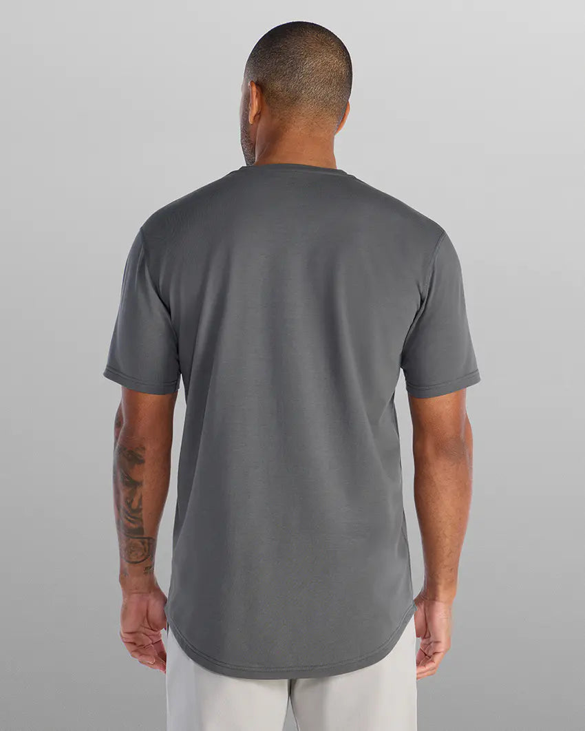 Henley Drop-Cut: LUX - Charcoal