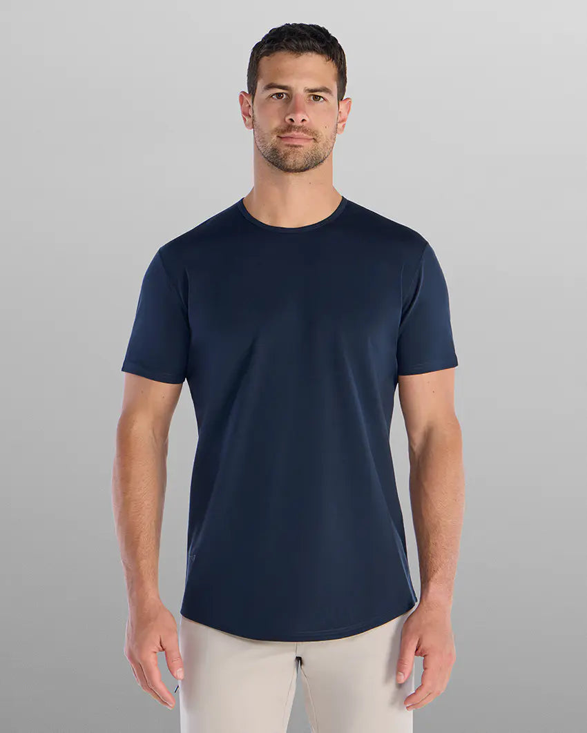 Everyday Short Sleeve Drop-Cut - Navy