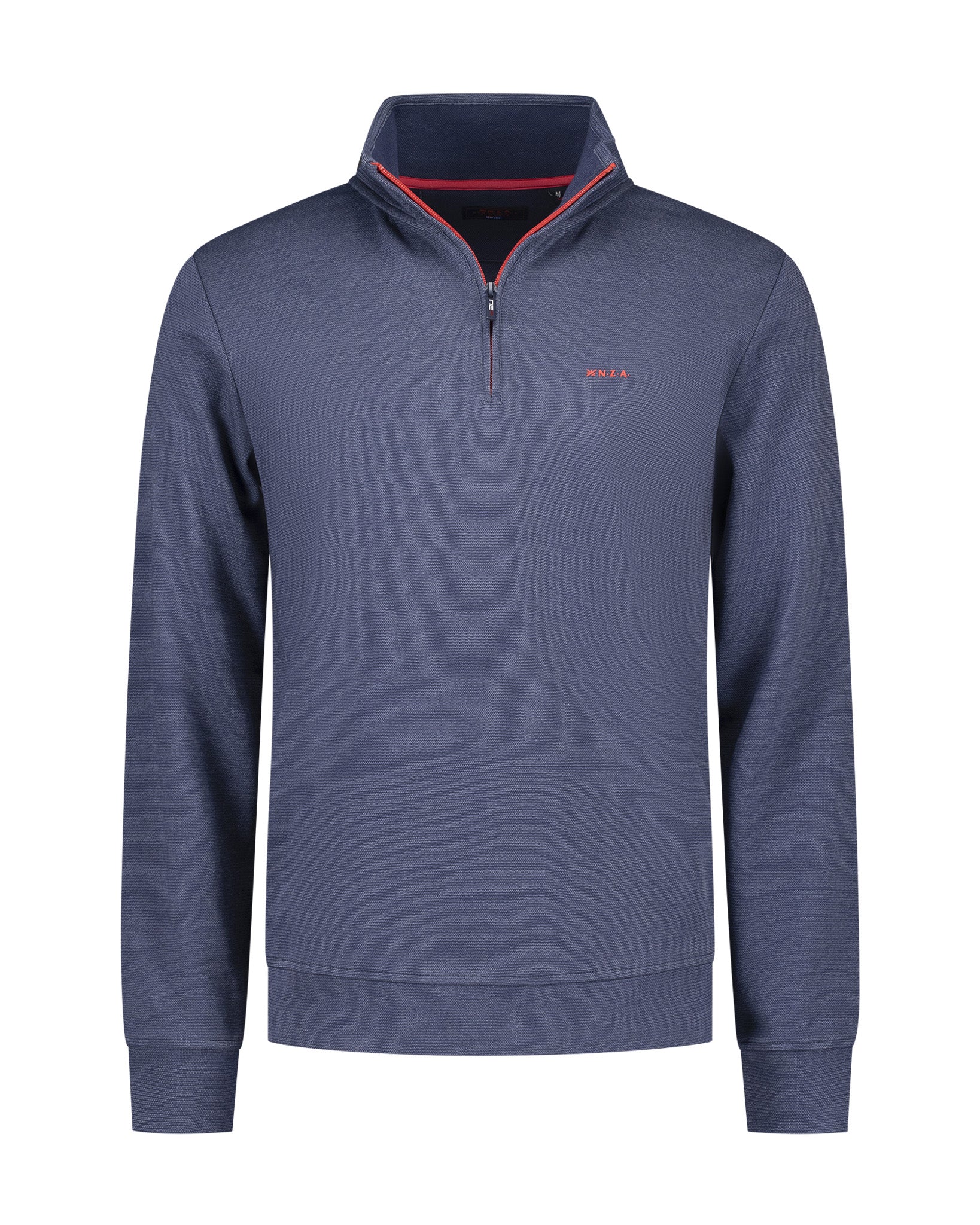NAVY OCEAN HALF ZIP SWEATER