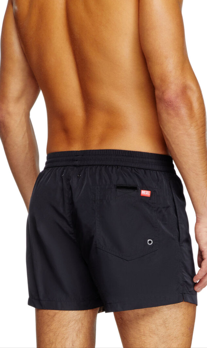 Mario-34-D-Core Swim shorts with logo print black