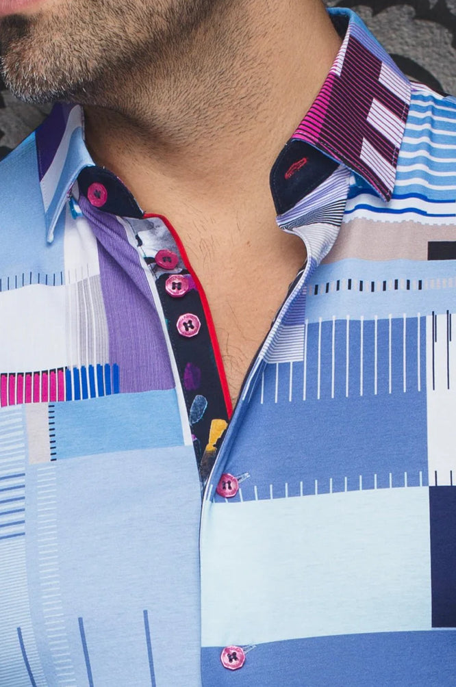 STRETCH SHORT SLEEVES | RANDFORD, BLUE