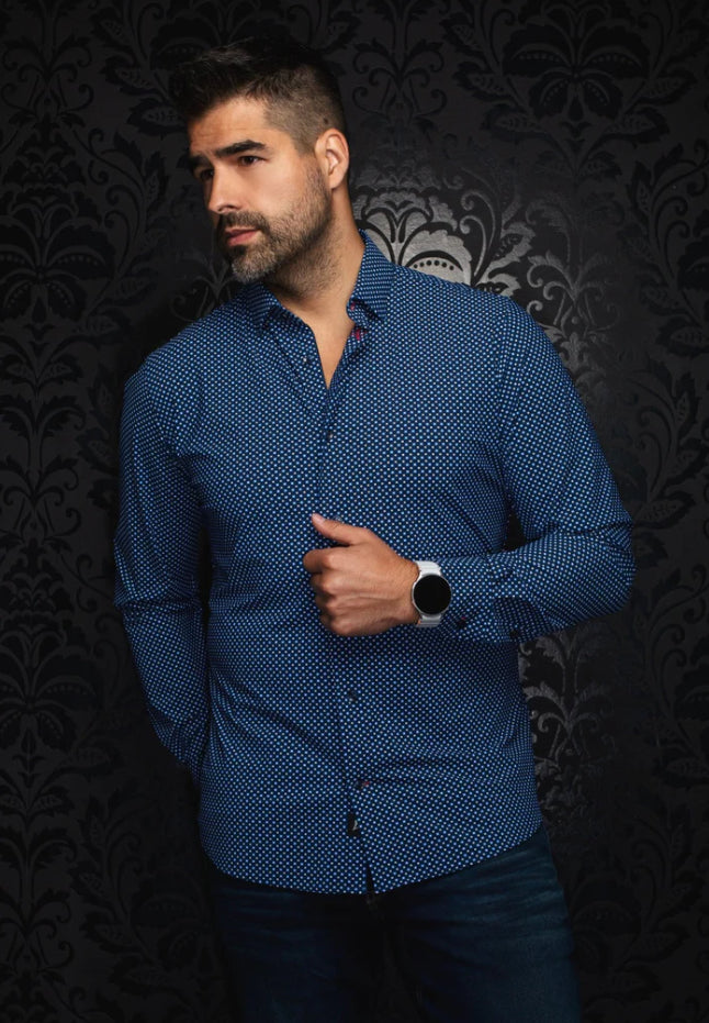 NYLON LONG SLEEVES | NICOLAS CUBE, NAVY