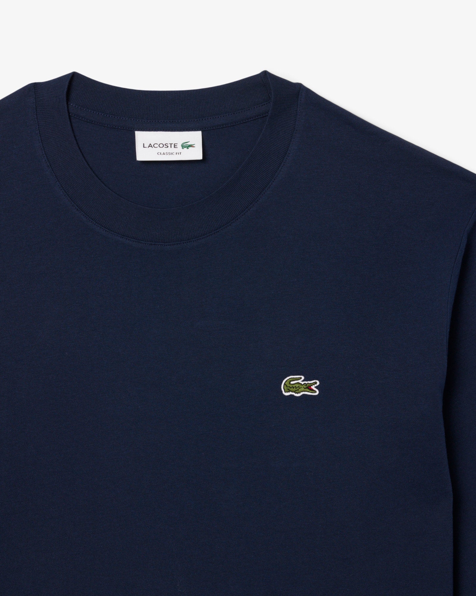 Men's Long Sleeve Cotton T-Shirt - Navy Blue