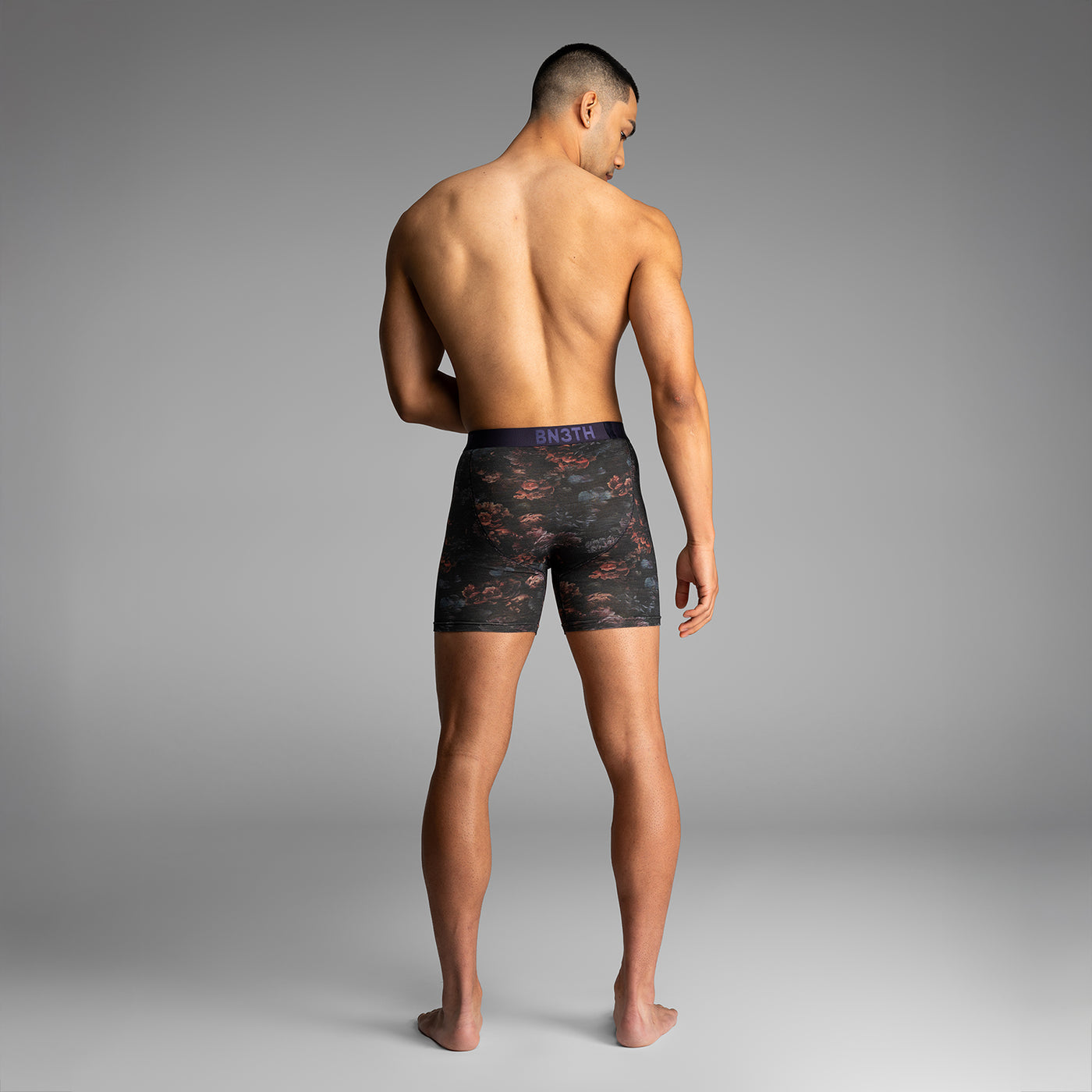 Classic Icon Boxer Brief Dark Floral - Dark Navy