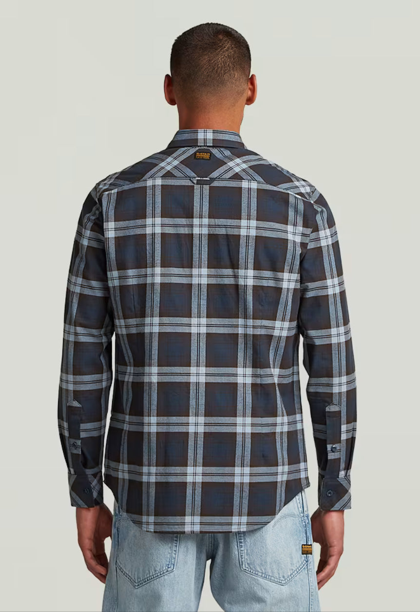 Bristum 2.0 Slim Shirt - Ash Blue Toby Check