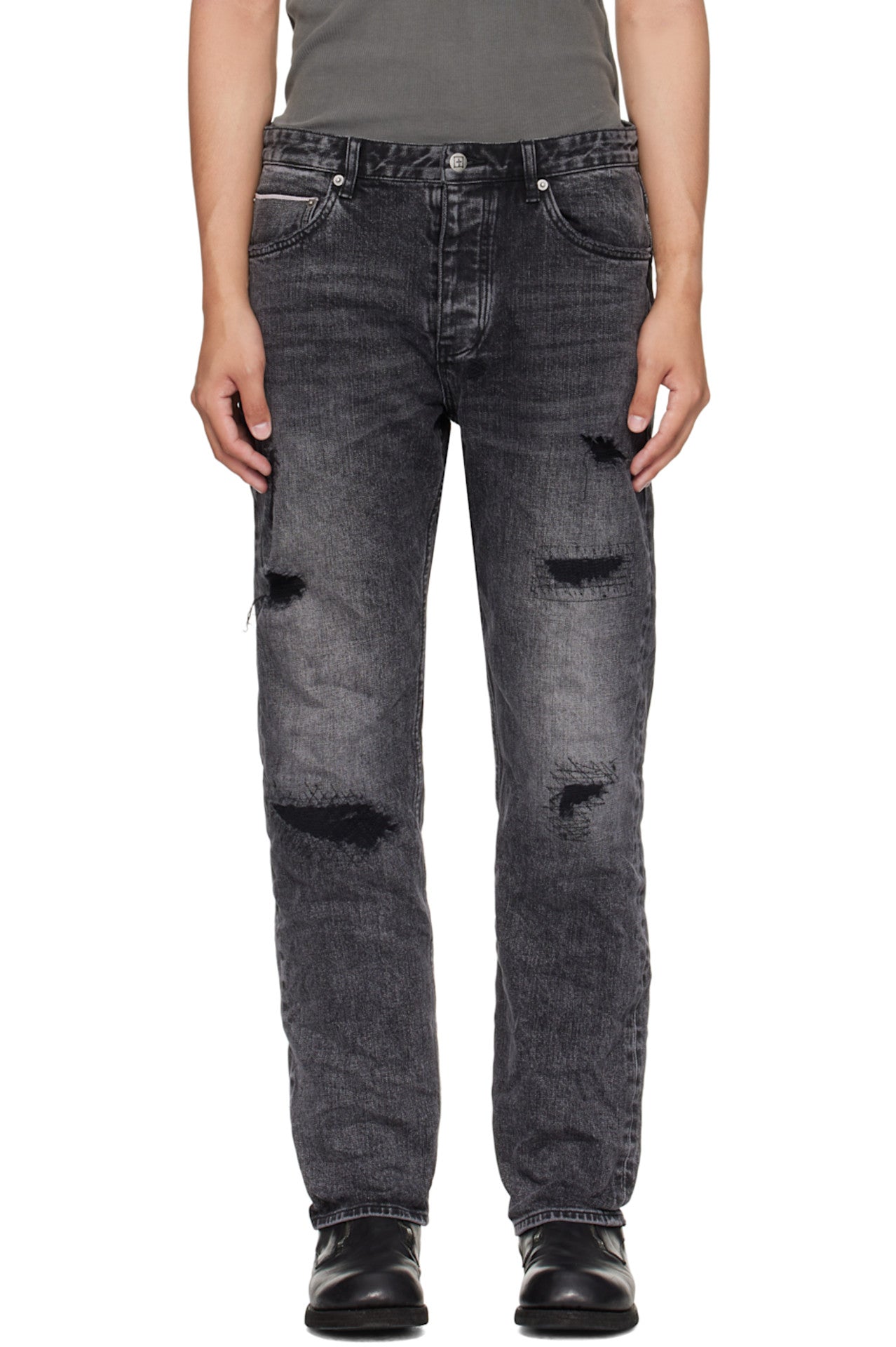 HAZLOW Replika Jeans - BLACK