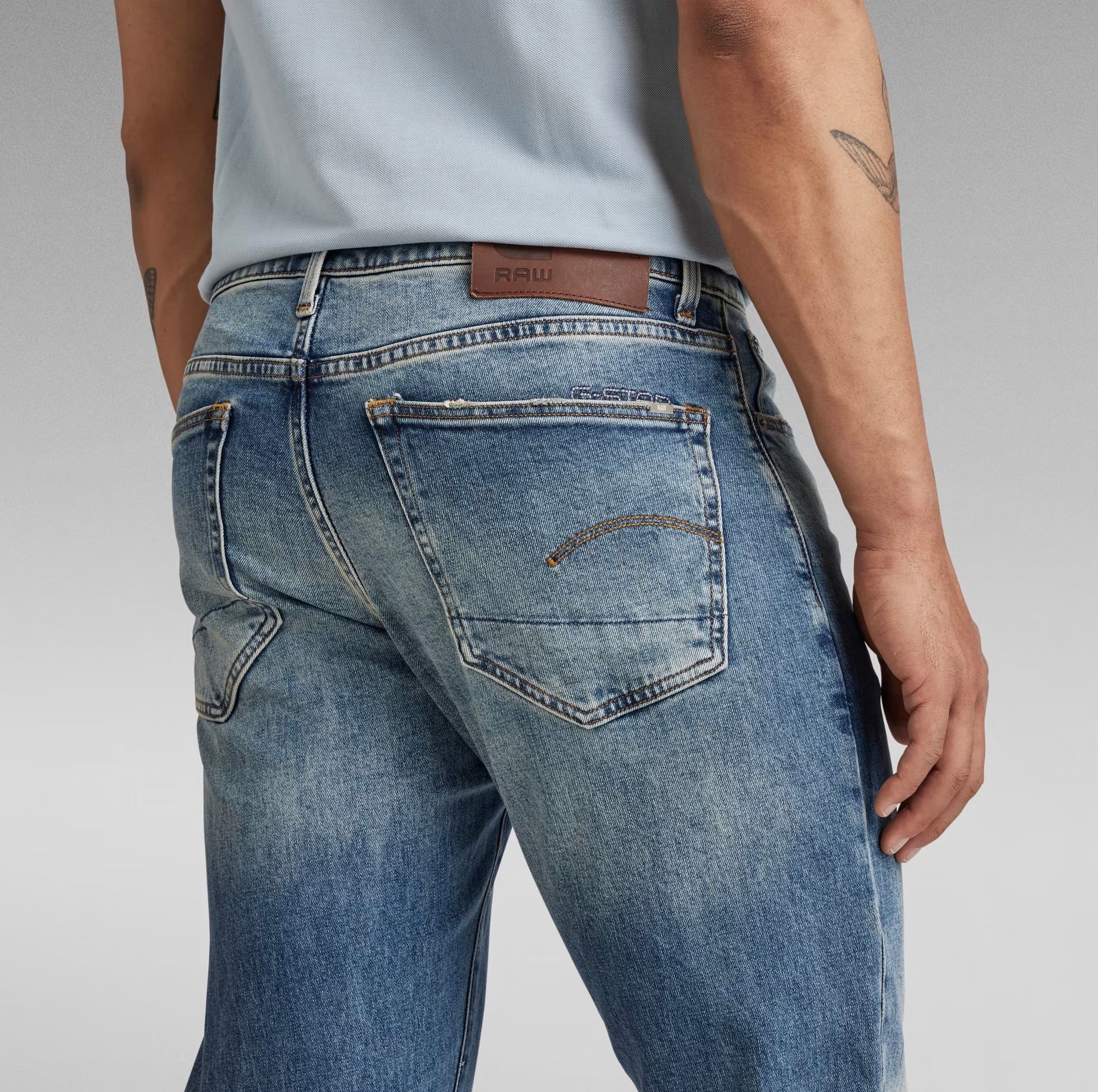 3301 Straight Tapered Jeans Vintage Azure Denim