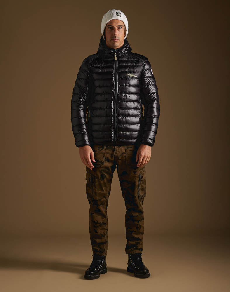 MEN'S FEATHER JACKET LUCKY BLACK