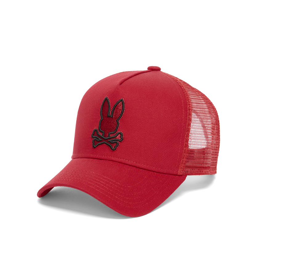 Mens Sayer trucker cap - tango red
