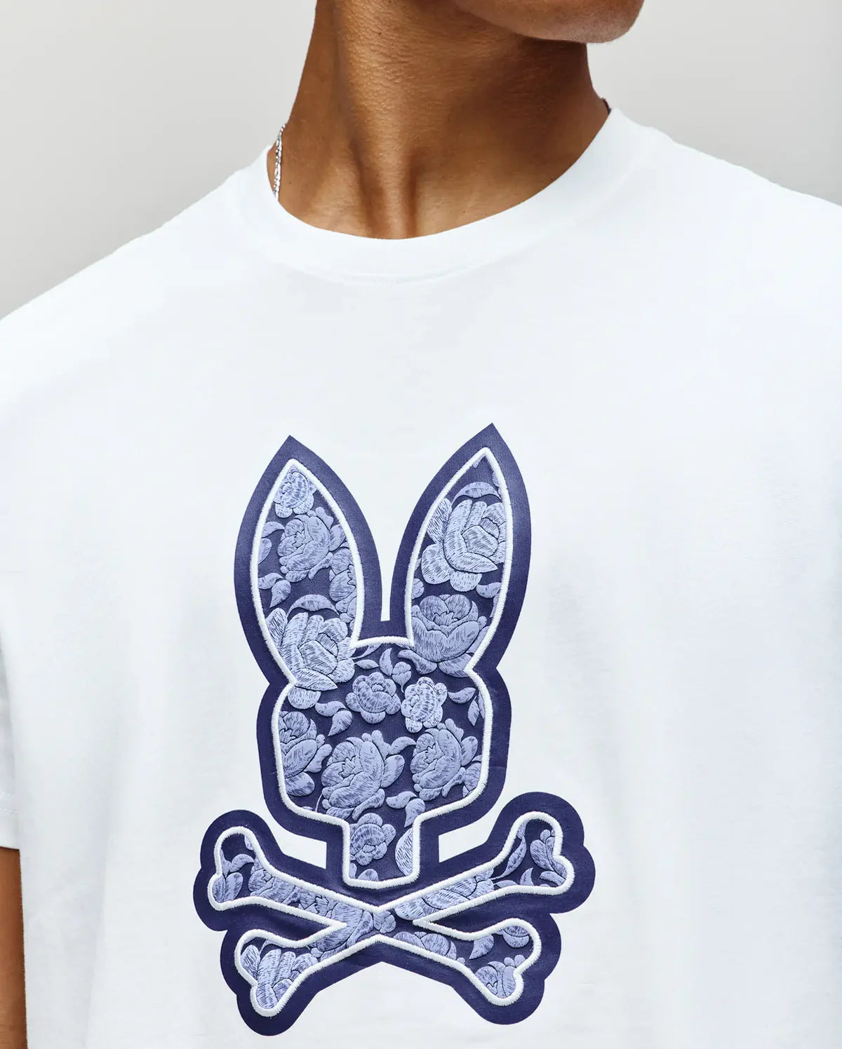 Mens Rowen Bunny Graphic tee - white
