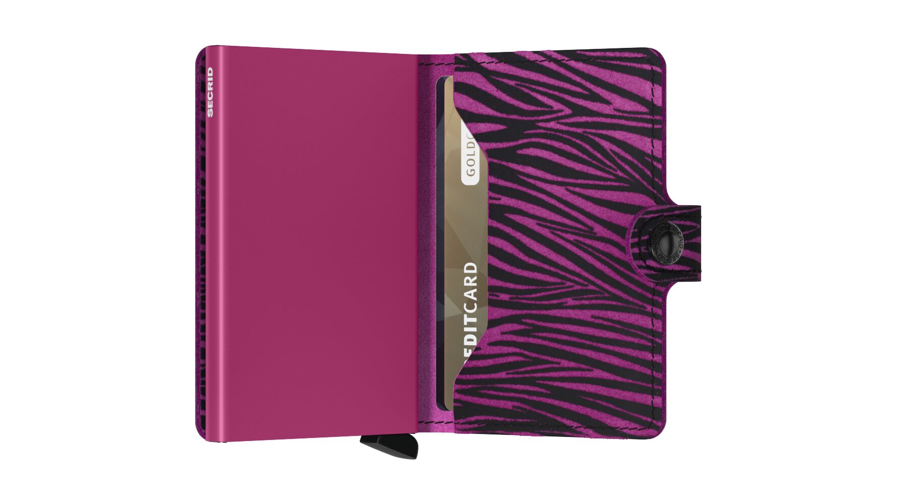 Miniwallet Zebra Fuchsia RFID Secure