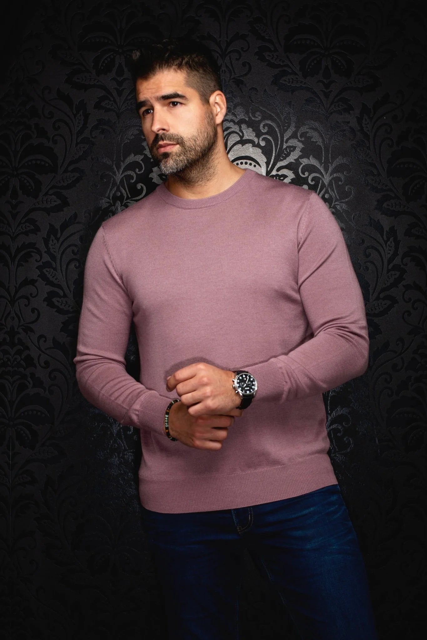 MERINO WOOL SWEATER | MARINI, ROSEWOOD