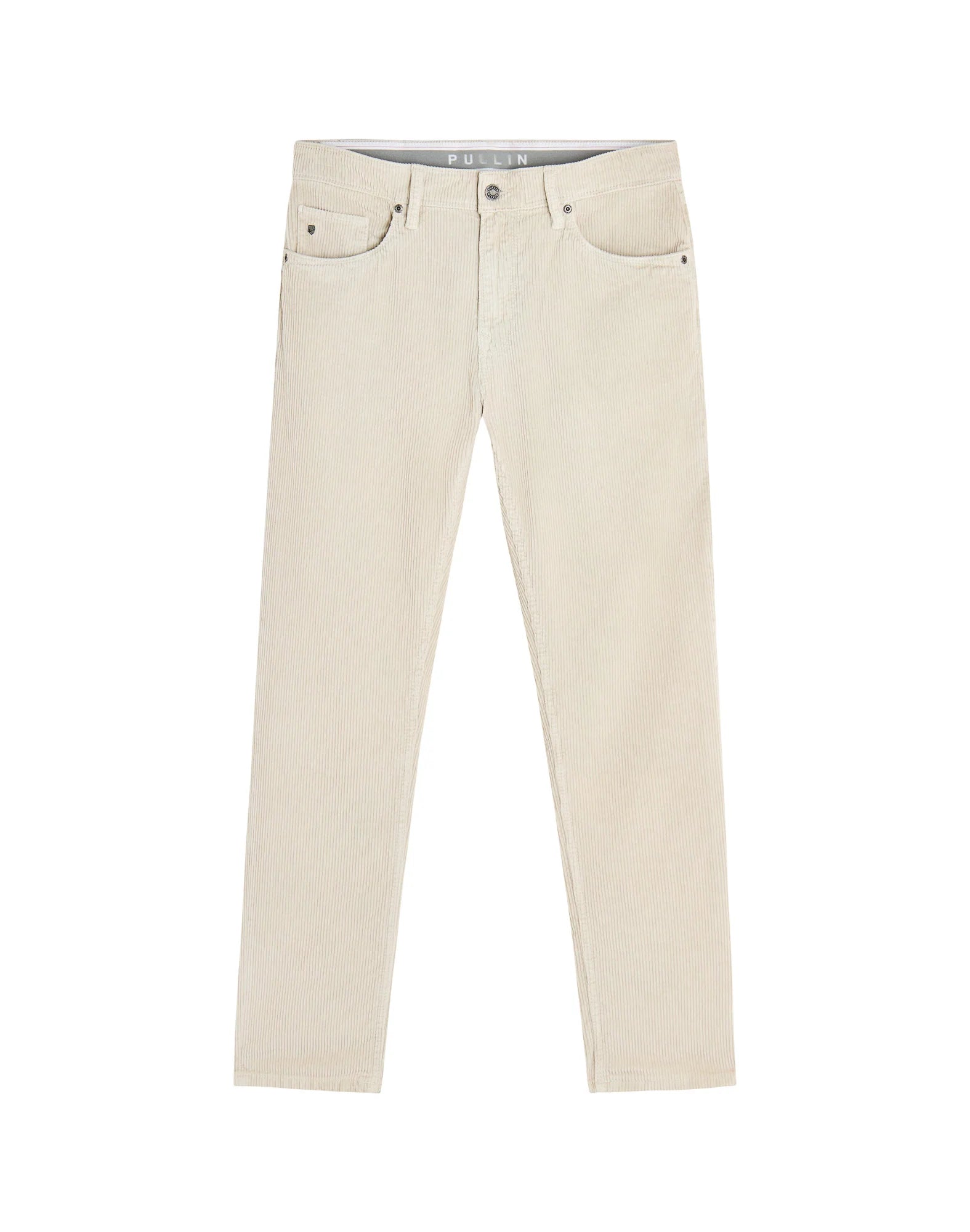 Regular Velvet Trousers - Bone white - Corduroy