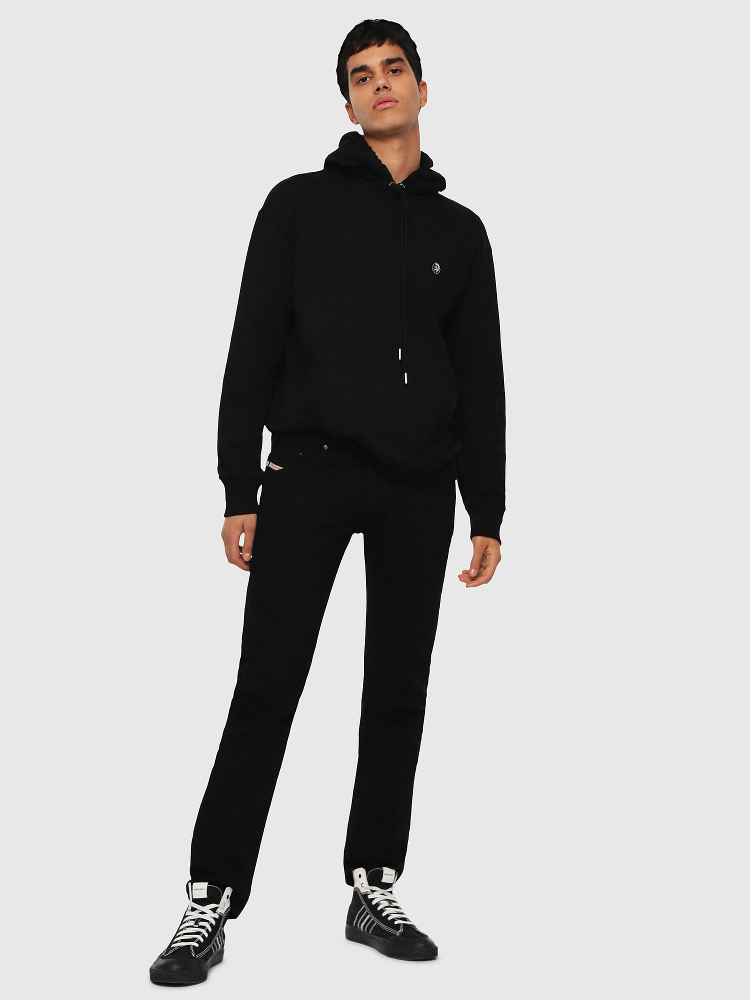 Belther 0886Z stretch regular slim-tapered Jeans Black