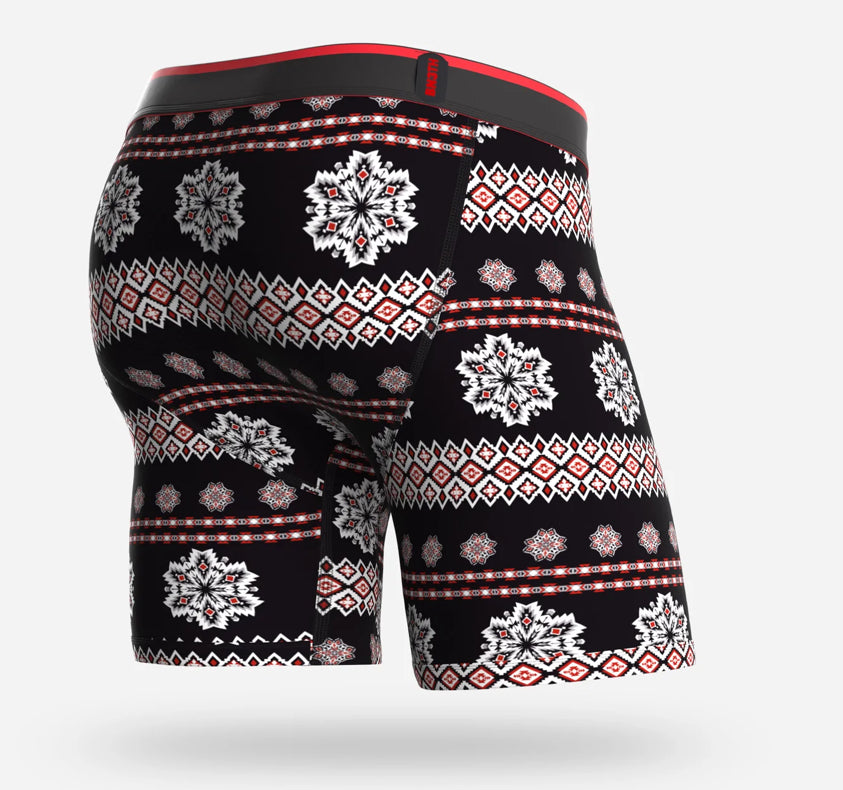 Classic Cut 6.5” Frozen Fairisle Red Print Underwear