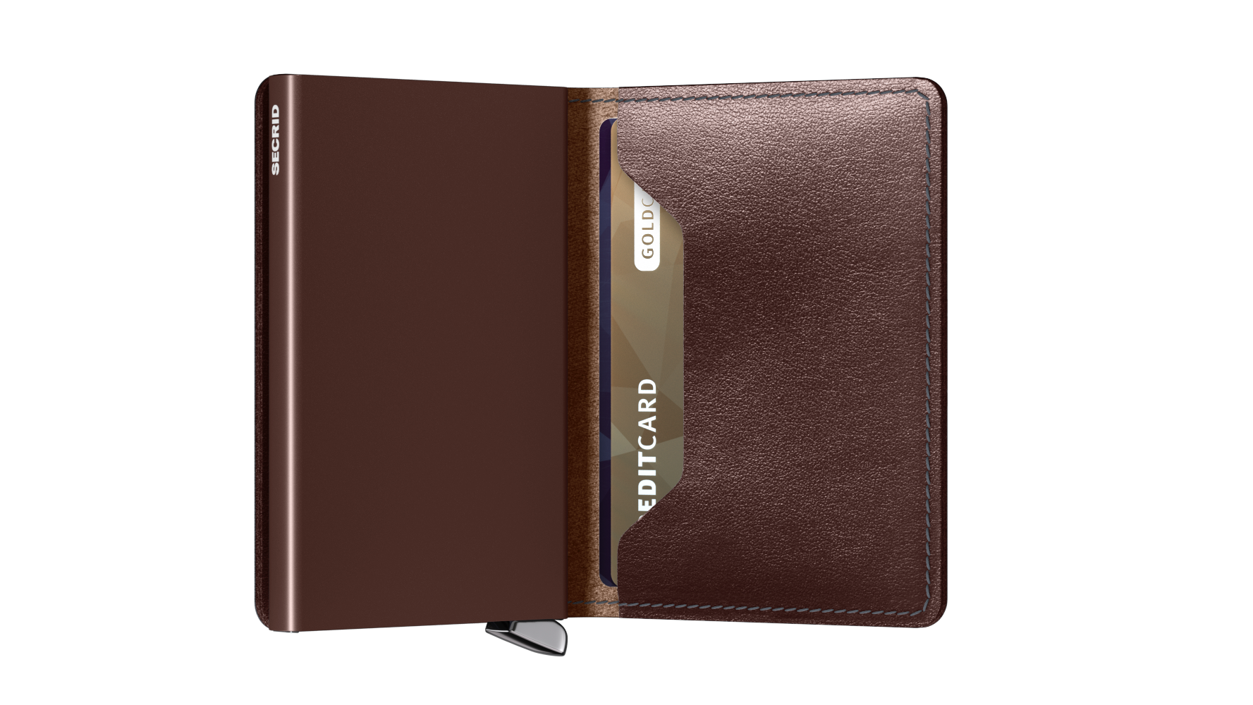 Premium Slimwallet Dusk Dark Brown RFID Secure