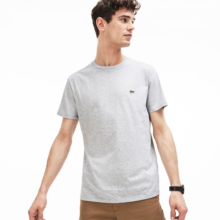 Crew Neck Pima Cotton T-Shirt Grey