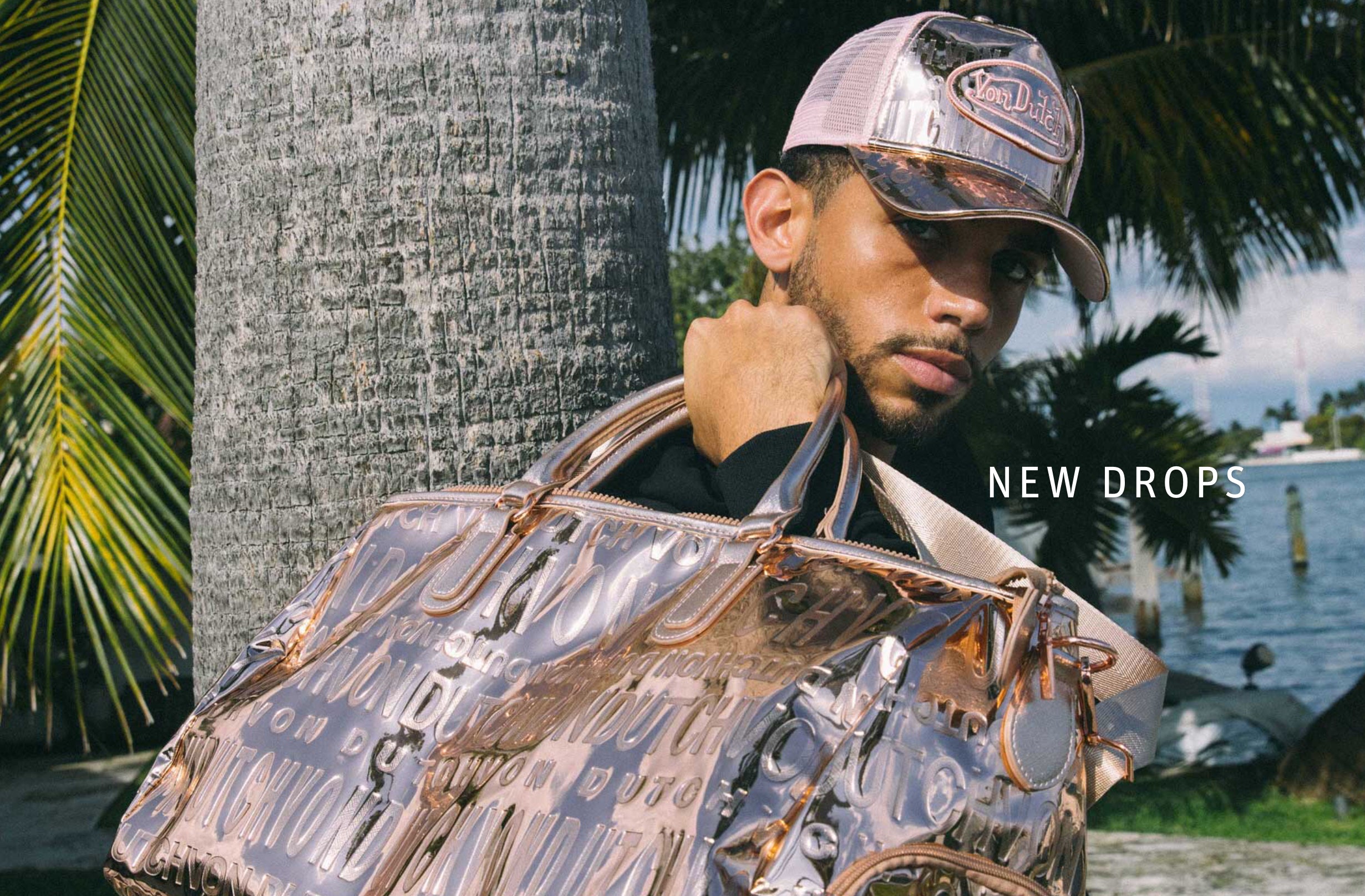 Rose Gold Overnight Gym Bag