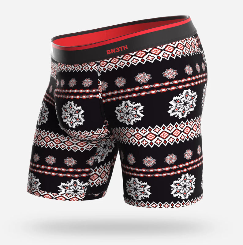 Classic Cut 6.5” Frozen Fairisle Red Print Underwear