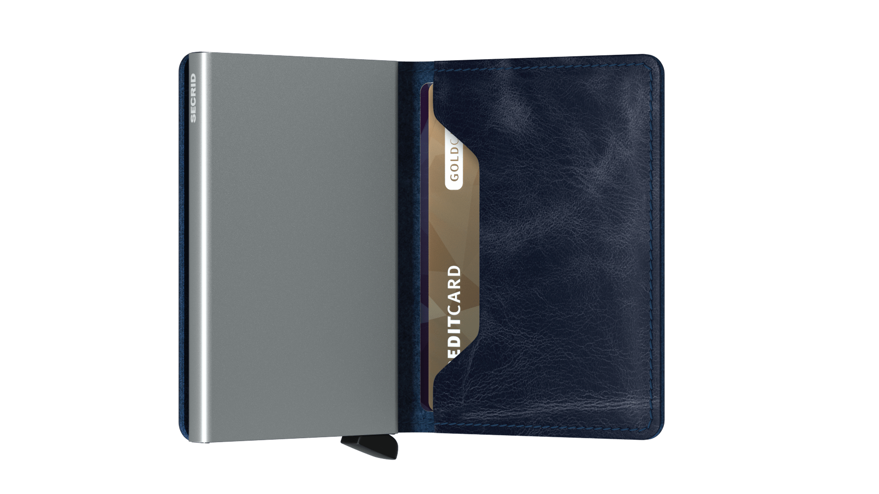 Slimwallet Vintage Blue RFID Secure