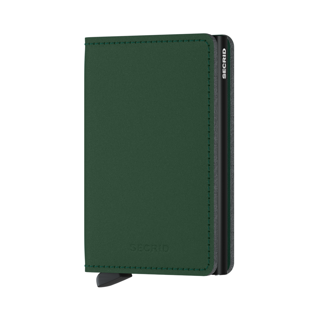 Slimwallet Vegan Yard Green-RFID Secure