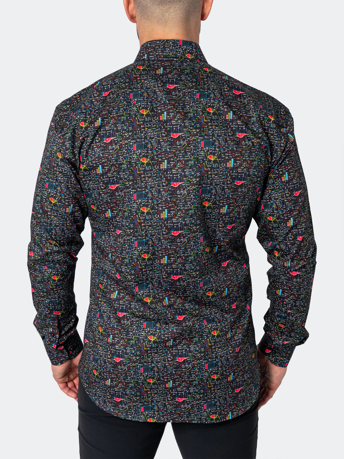 Fibonacci Shirt Black Math Print