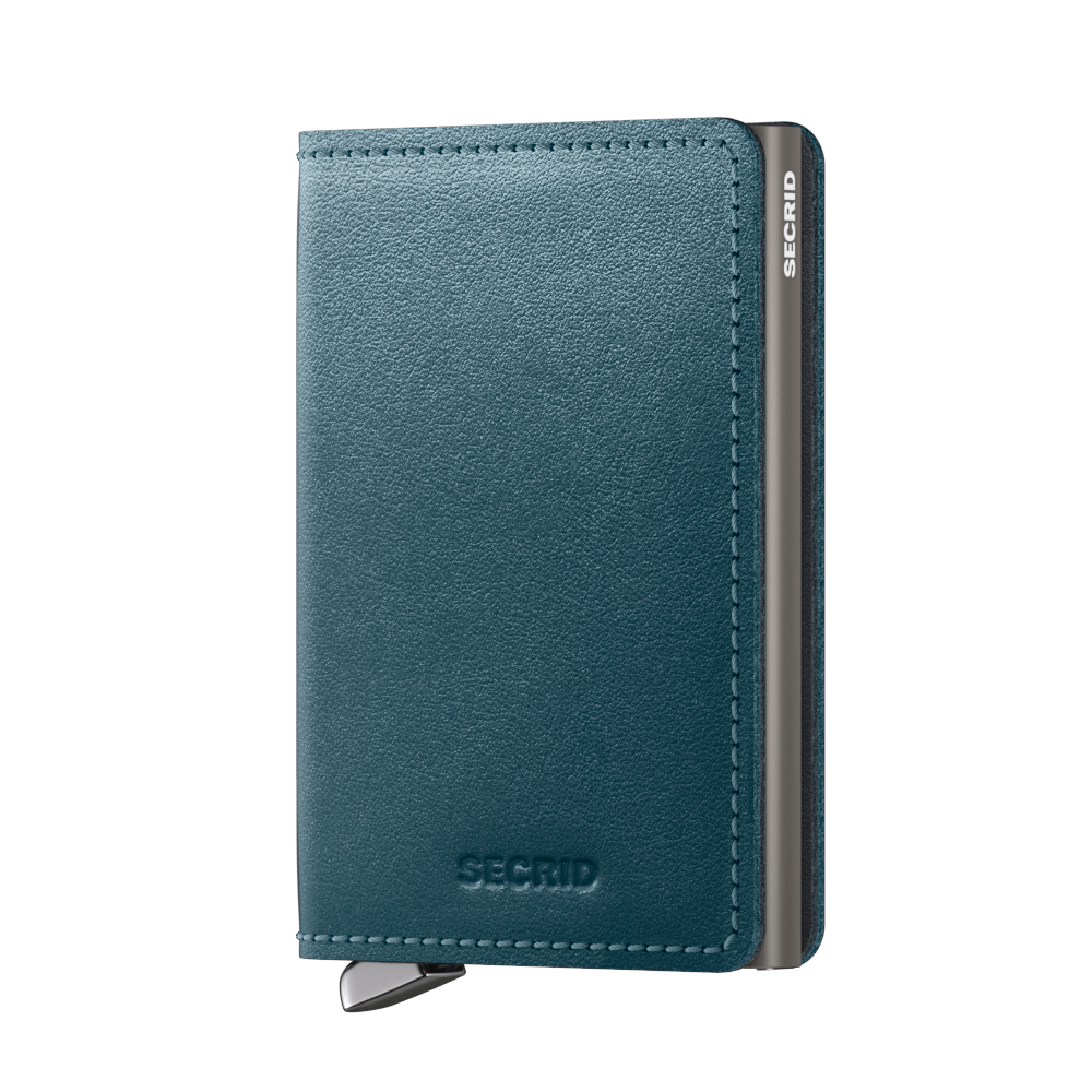 Premium Slimwallet Dusk Teal RFID Secure