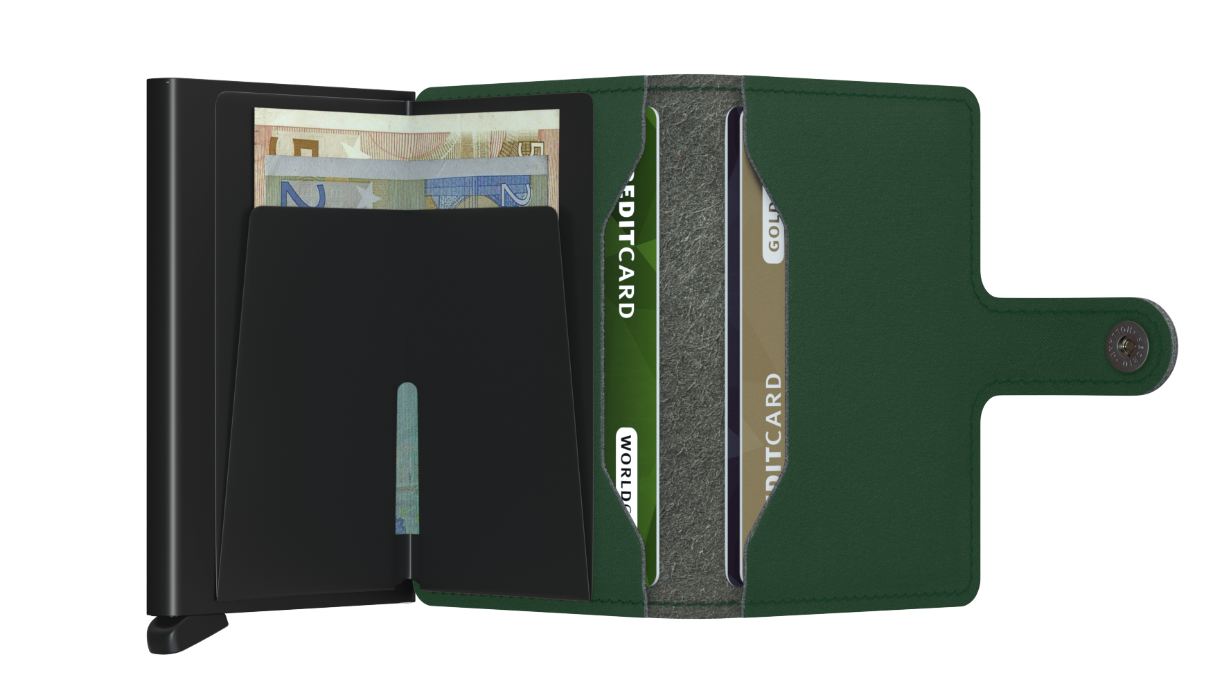 Miniwallet Vegan Yard Green-RFID Secure