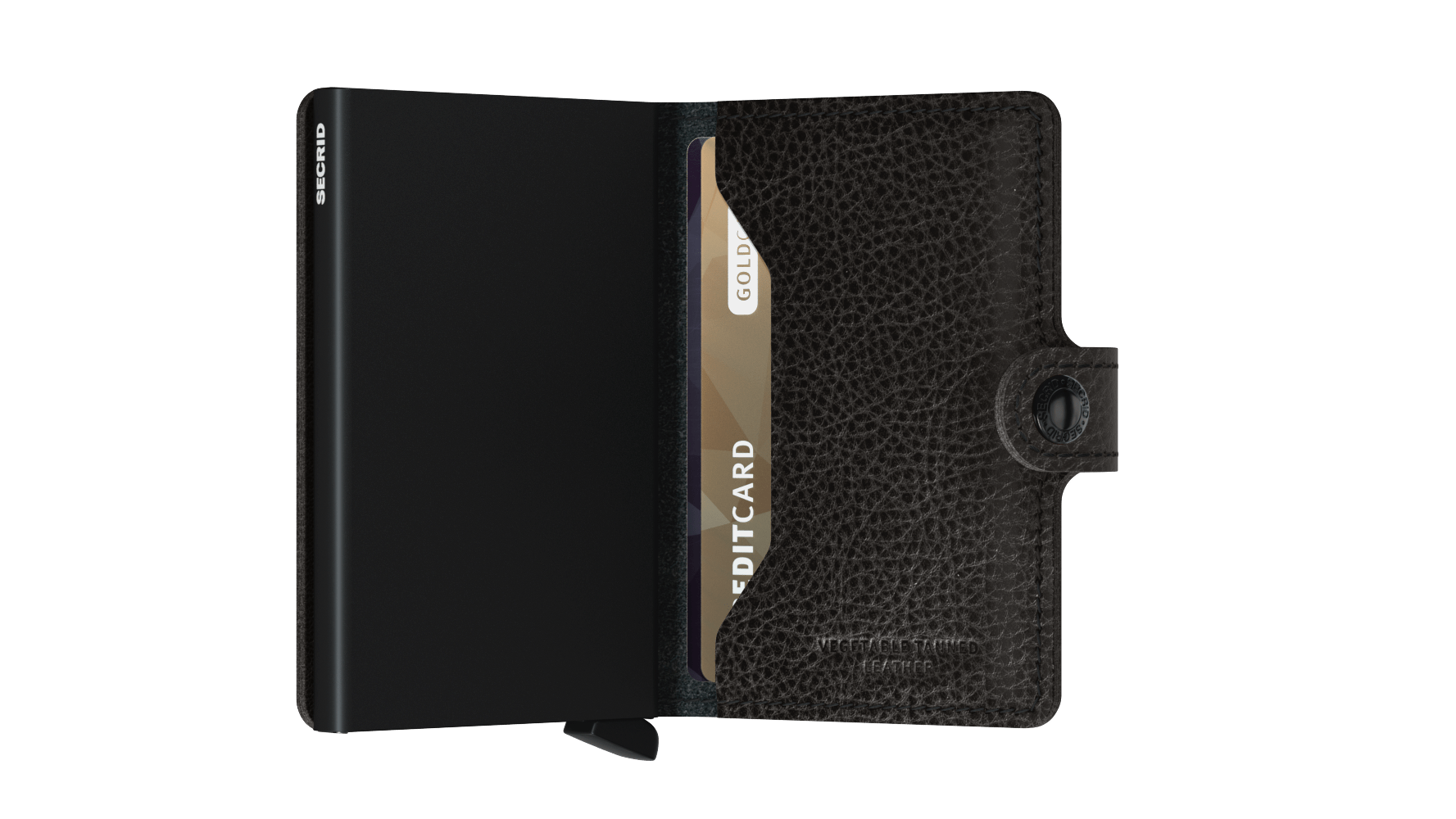 Miniwallet Veg Black RFID Secure