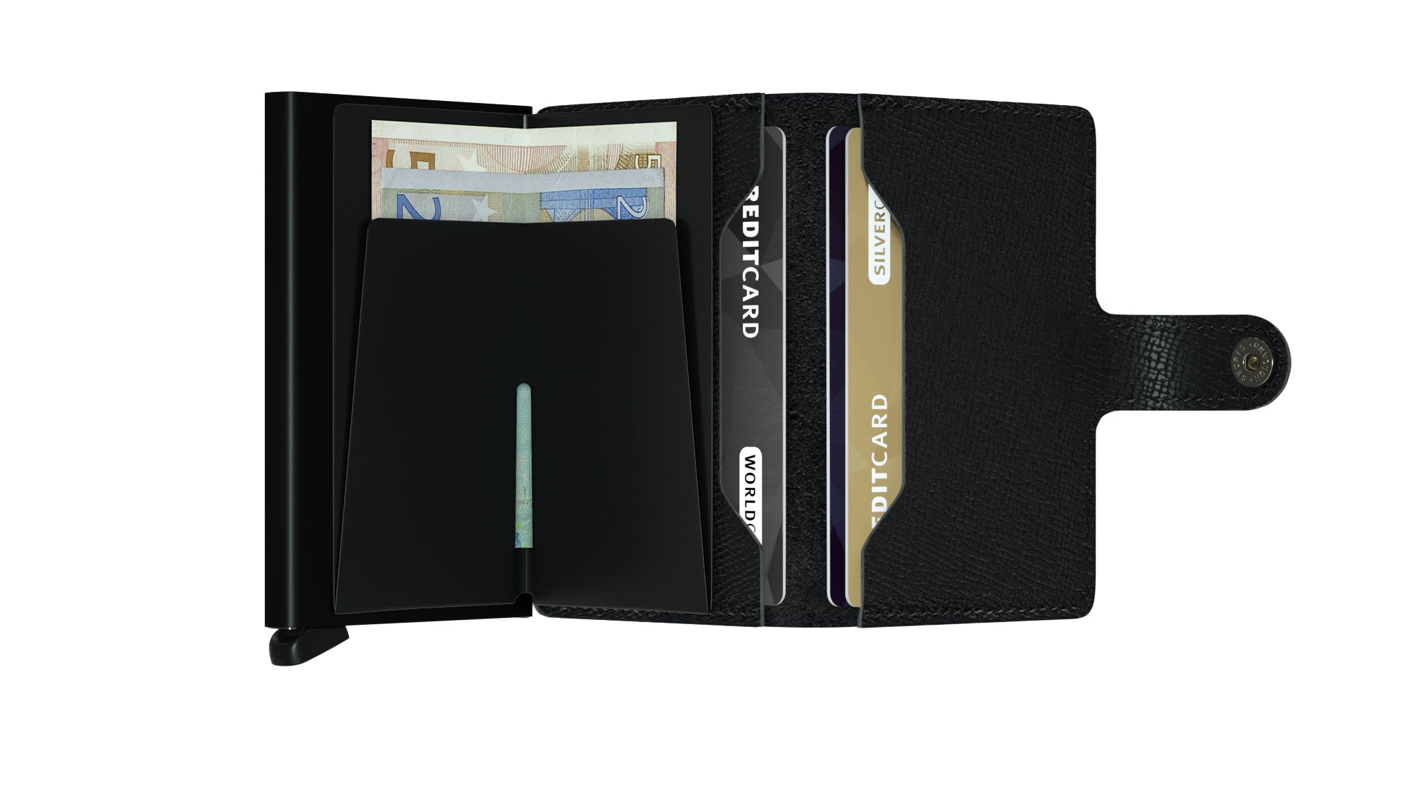 Miniwallet Crisple/Black RFID Secure