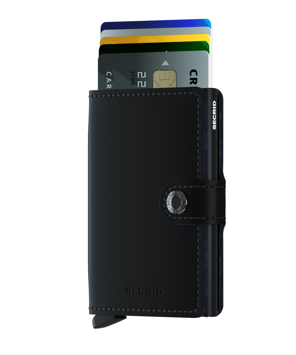 Miniwallet Matte Black RFID Secure