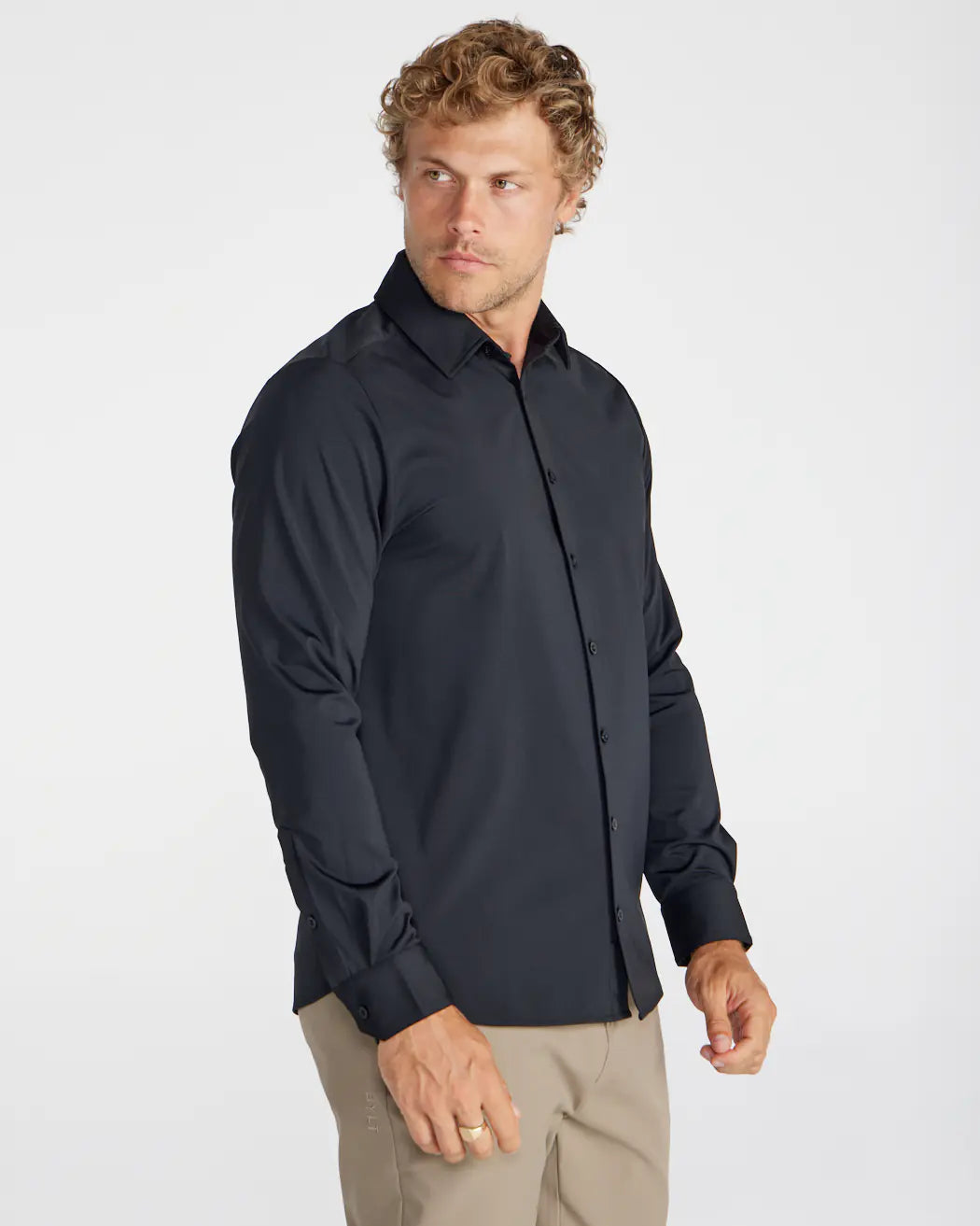 Executive Stretch 2.0 Long Sleeve Button Down - Black