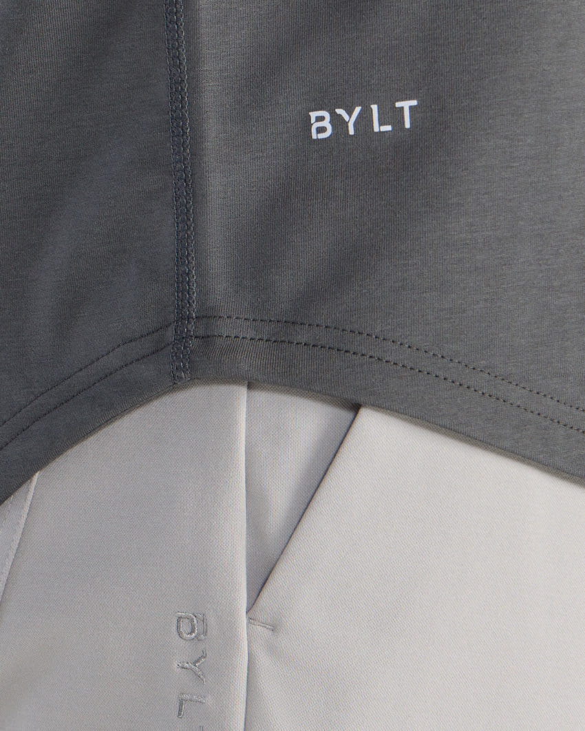 Henley Drop-Cut: LUX - Charcoal