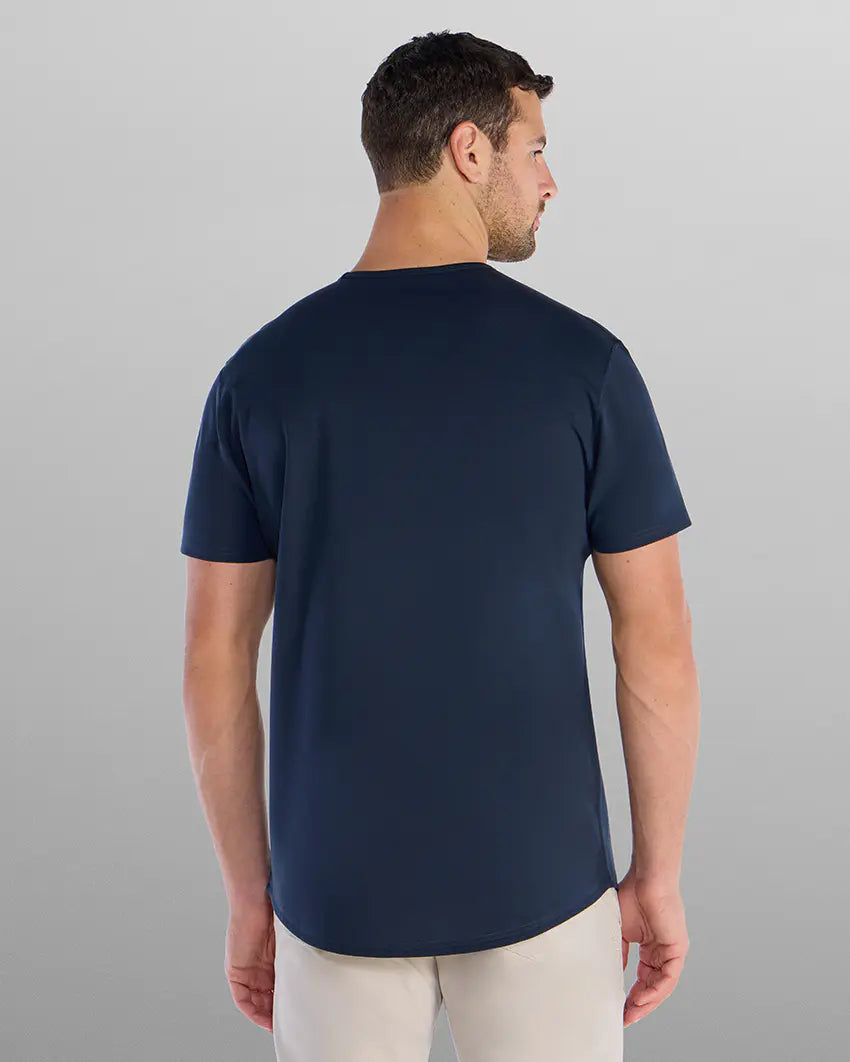 Everyday Short Sleeve Drop-Cut - Navy