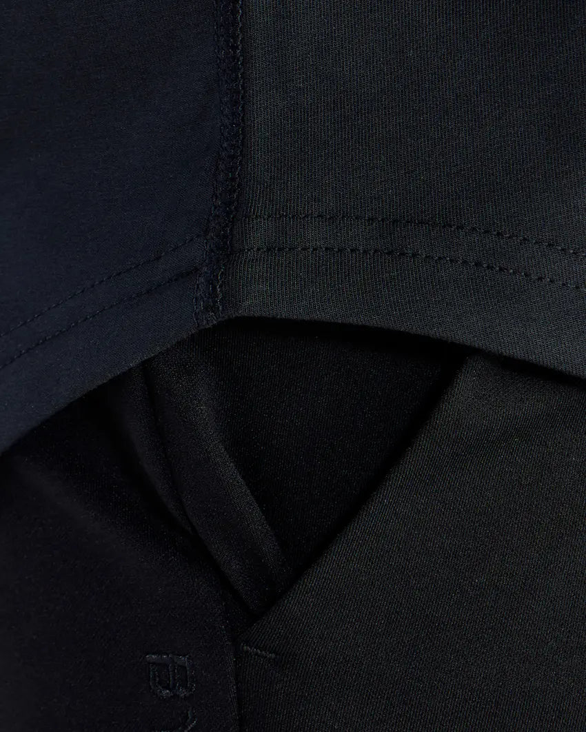 Henley Drop-Cut: LUX - Black