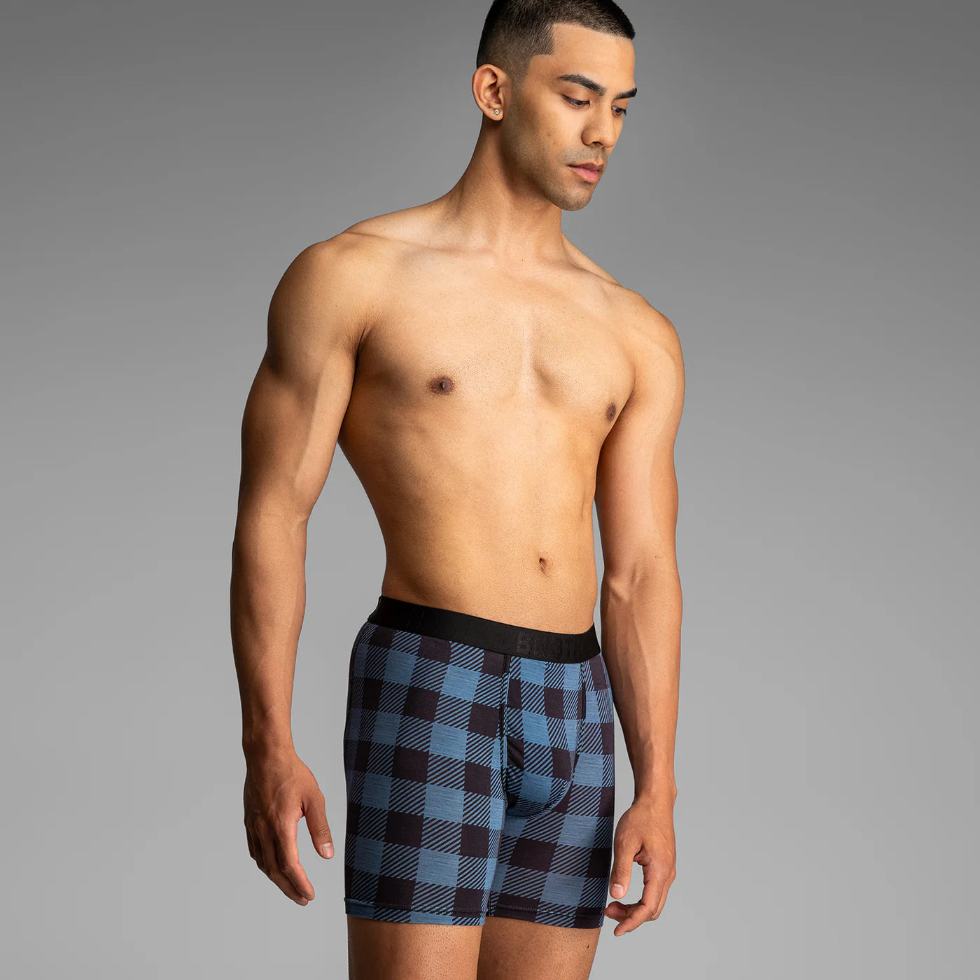 Classic Icon Boxer Brief  - Buffalo Check Fog
