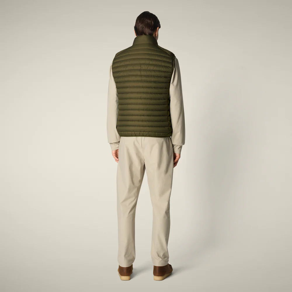 Men's Puffer Vest mod. Adam - DUSTY OLIVE