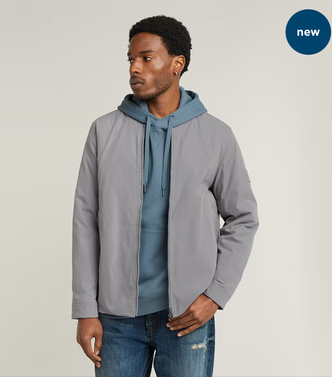 LOFTY PADDED JACKET sharkskin