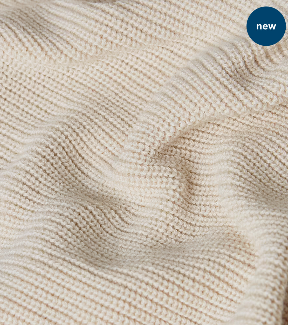 DETAILED KNITTED ZIP THRU WHITEBAIT