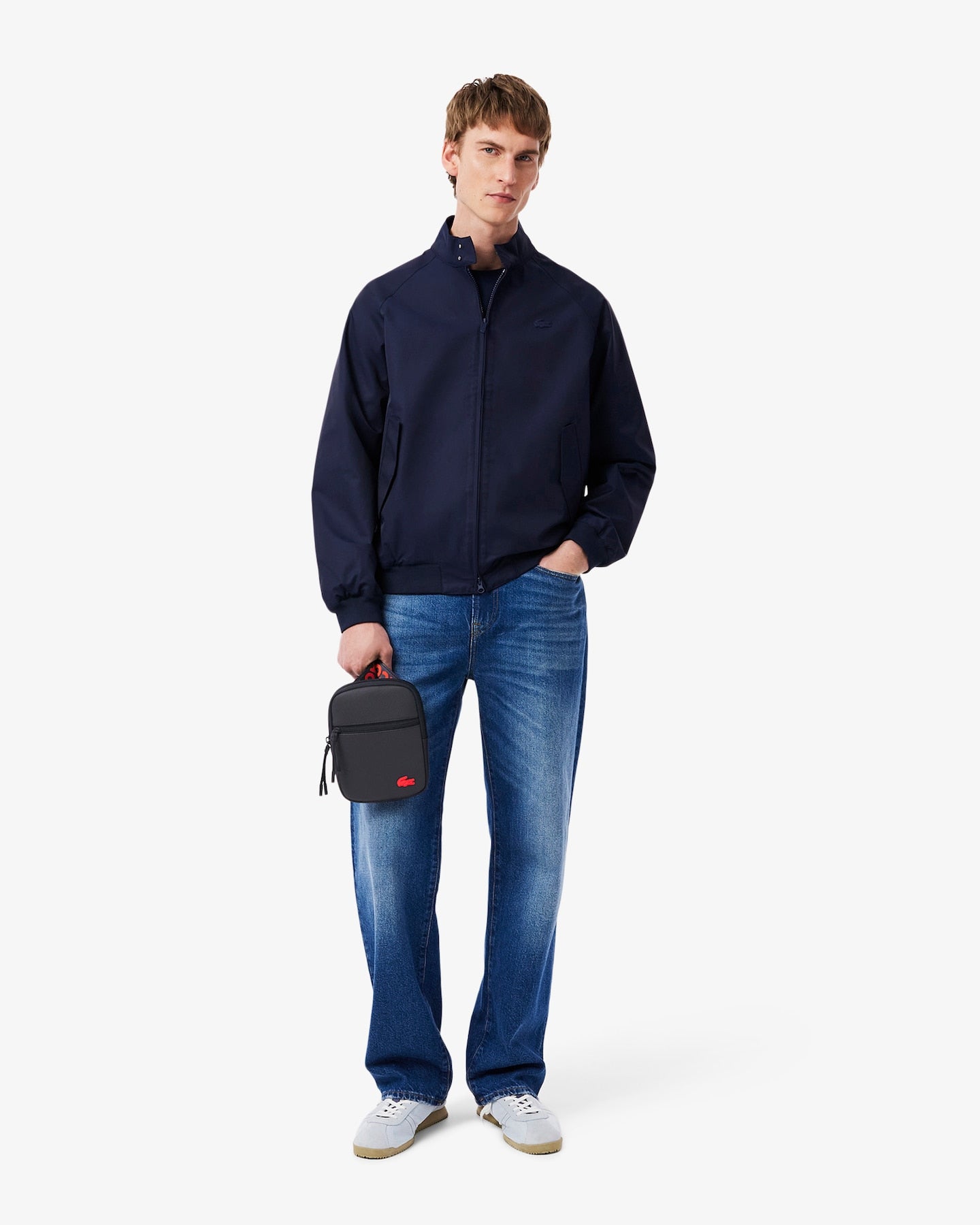 Flat Crossover Bag - Black