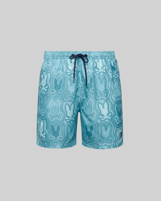 Mens Chuck All Over Print Lightweight Swim Trunk