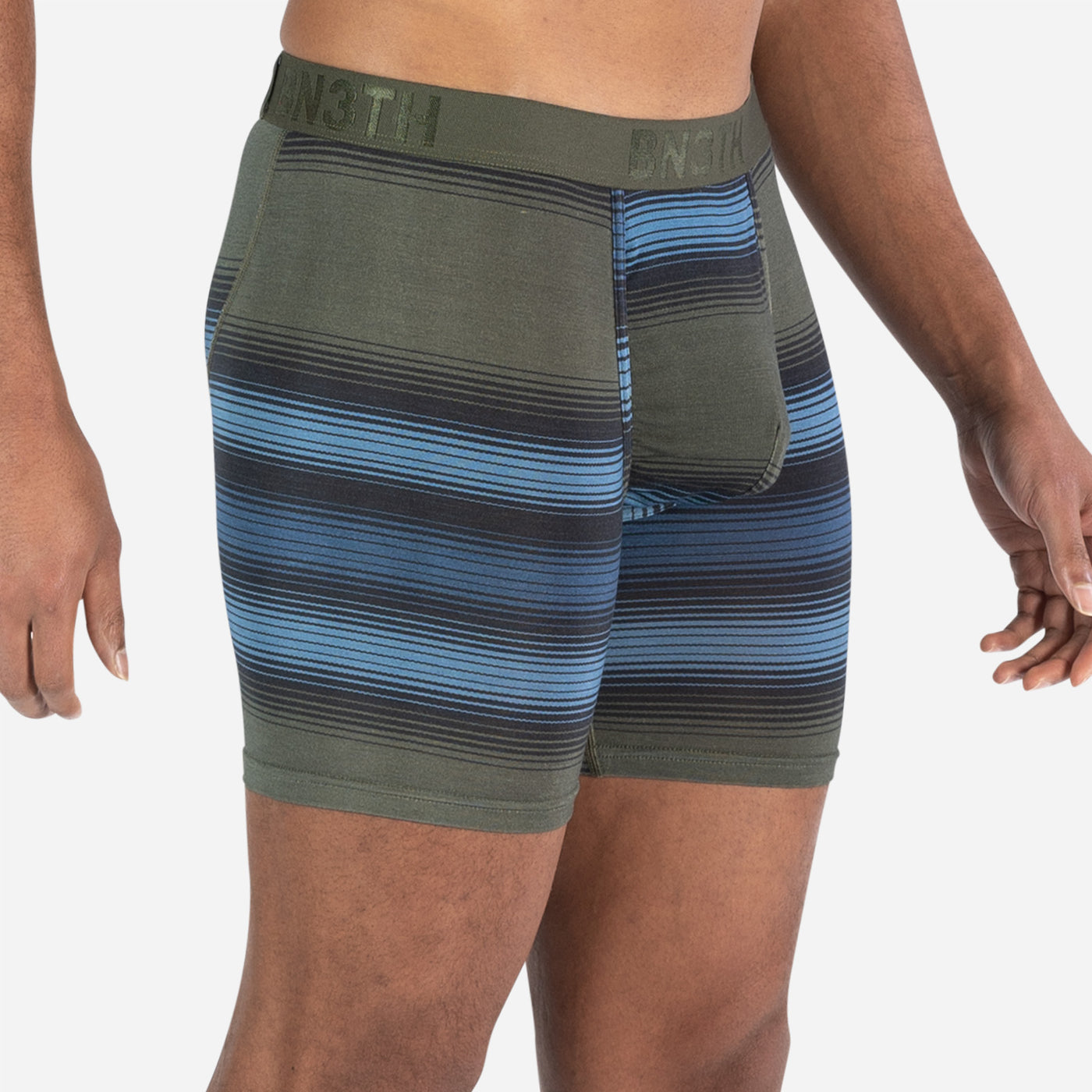 Classic Icon Boxer Brief Rhythm Strip Moss