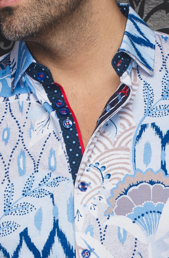 STRETCH SHORT SLEEVES | KYLE, LIGHT BLUE