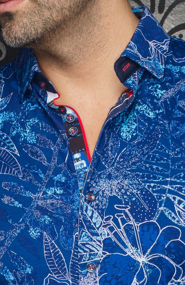 STRETCH SHORT SLEEVES | RONALDO, BLUE