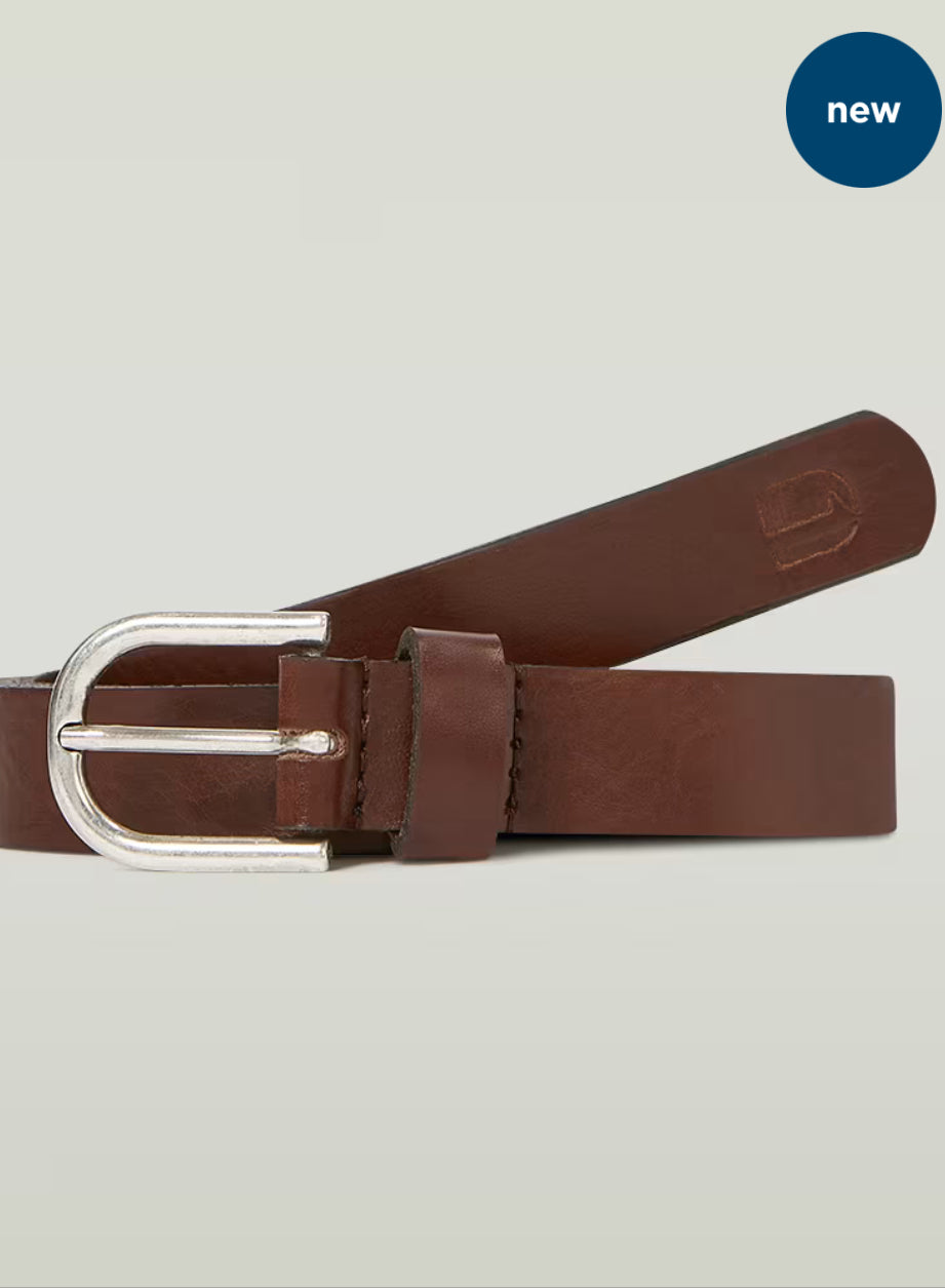 Thin Belt - Brown Metal