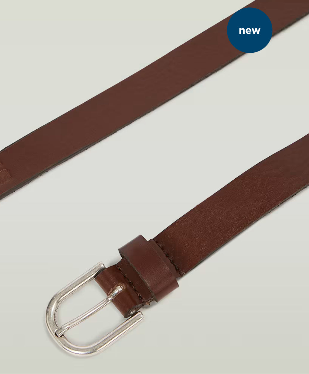 Thin Belt - Brown Metal