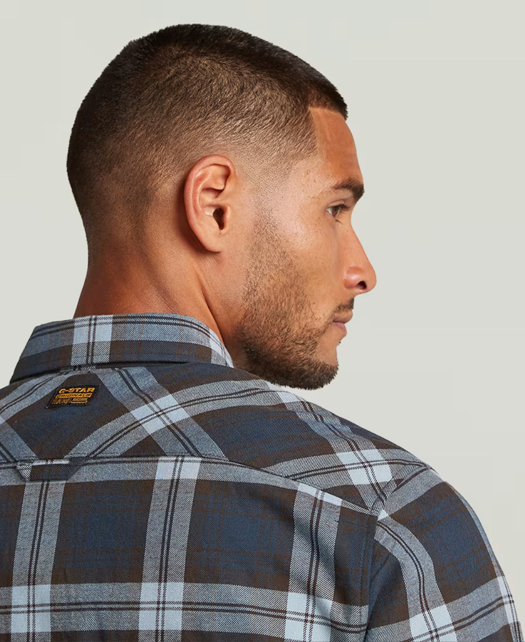 Bristum 2.0 Slim Shirt - Ash Blue Toby Check
