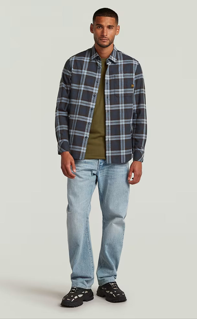Bristum 2.0 Slim Shirt - Ash Blue Toby Check