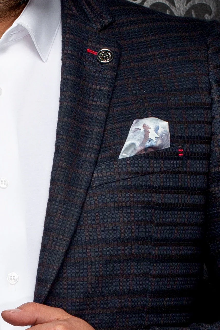 BLAZER | ELBA, NAVY BROWN